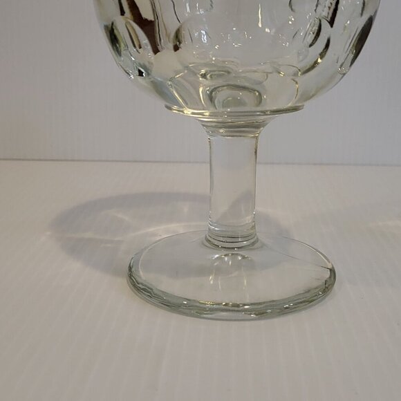 Vintage MICHELOB Draught Beer Goblets Thumbprint Glass 6 in Cornucopia Set of 2 - Picture 4 of 13